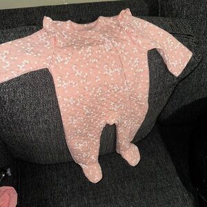 Pink Floral Kids One Piece